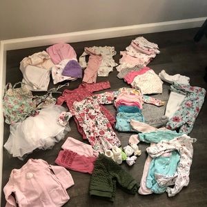 Newborn baby girl lot